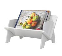 WOKICOR Étagère à livres pour enfant, petit support de bureau pour chambre d'enfant, organisateur de livres pour enfants, mini étagère à livres compacte, blanc (40 cm)