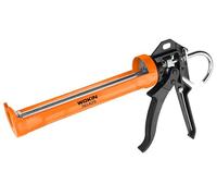 Wokin Pistolet à Silicone et Mastic - Aluminium Robuste, Poignée Ergonomique - Idéal Pros et Bricoleurs, 225mm, Garantie