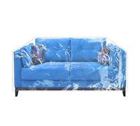 wokire Housse de causeuse en plastique - 213,4 x 101,6 x 91,4 x 45,7 cm (l x P x H) - Housse de protection en plastique pour meubles - Pour animaux de compagnie - Résistante aux rayures et imperméable