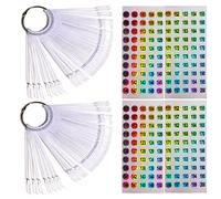 WOKIRO 100 Pièces Nuancier Ongles avec Autocollants de Numéro 101-200 pour
