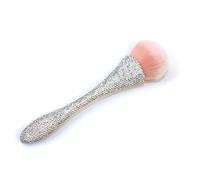 WOKOTO 1 pinceau à poussière blanc brillant pour nail art en acrylique - Pinceaux de retrait de poudre pour ongles en acrylique - Pinceaux de maquillage - Outils de nettoyage pour fond de teint