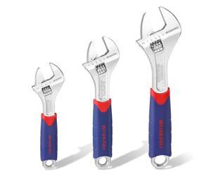 WOKRPRO Jeu de Clés à Molette en Cr-V 150, 200, 250 mm avec Grande Ouverture 19, 24, 28mm 3 Pièces