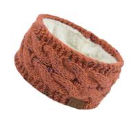 Wokuaile Femmes Chaud Tricot Bandeau Hiver Cache-oreilles Crochet Tête Enveloppe Épais Polaire Doublure Rouille Mélangé