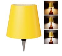WOKWOYIO Lampe bouteille sans fil, lampes sans fil rechargeables, contrôle tactile, gradation progressive en trois températures de couleur, kit d'abat-jour en forme de bouteille pour bar, restaurant