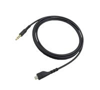 Wokyo Câble audio de rechange pour casques de jeu sans fil SteelSeries Arctis 3/5/7/Pro/Pro, 1,5 m, noir, haute qualité sonore, câble auxiliaire adaptateur détachable