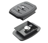 Wokyo Lot de 2 plaques à dégagement rapide pour trépied, adaptateur carré de montage pour appareil photo reflex numérique, caméscope, photographie efficace