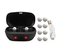 Wokyo Piles auditives rechargeables et chargeur pour amplificateurs d'appareils auditifs 675 Chargeur de batterie avec 8 piles rechargeables bouton