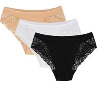 Wol-Bar Eco-Zo 3-pack beige-blanc-noir slip L