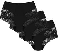 Wol-Bar Slimea 3-pack noir S Culotte taille haute