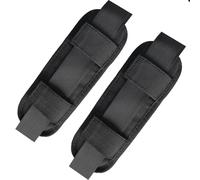 WOLAIYE Shuolder - Lot de 2 coussinets de sangle amovibles pour sac à dos et guitare (noir, 2 pièces)