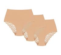 Wolbar Culotte Classique 3 Pack Slip Élégant WB321 - Fabriqué en UE, Beige,XL