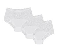 Wolbar Culotte Classique 3 Pack Slip Élégant WB414 - Fabriqué en UE, Blanc,XXL