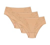 Wolbar Culotte Classique Slip 3 Pack Élégant WB51 - Fabriqué en UE, Beige,XXL