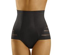 Wolbar Culotte Gainante pour Femme - Taille Haute - WB428, Noir, XL