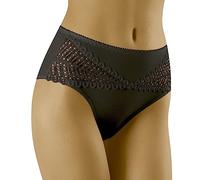 Wolbar Culotte Slip Classique Taille Haute Eco-Va, Noir L