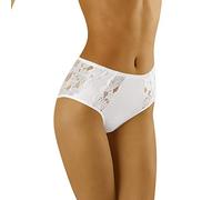 Wolbar Femme Culotte Slip Couvrant Dentelle WB424, Blanc,L
