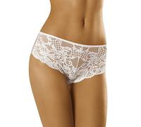 Wolbar Femme Culotte Slip Élégant Dentelle Jolie WB429, Blanc,M