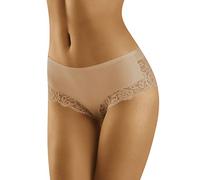 Wolbar Femme Culotte Slip Élégant WB432, Beige,XL