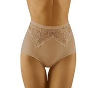 Wolbar Femme Culotte Slip Sculptant Dentelle WB422, Beige,L