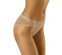 Wolbar Femme Slip Filet Transparent Diamond 3517, Beige,S