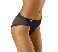 Wolbar Femme Slip Filet Transparent Diamond 3517, Noir,M