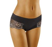 Wolbar Femme Slip Shorty Dentelle WB420, Noir,XL