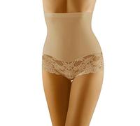 Wolbar Femmes Culotte Sculptante Slips Hipster Confortable WB183 Preciosa, Beige,XL
