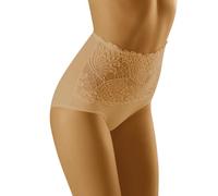 Wolbar Femmes Sexy Culotte Sculptante Slips Hipster Confortable Taille Haute WB207, Beige,M