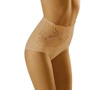 Wolbar Femmes Sexy Culotte Sculptante Slips Hipster Confortable Taille Haute WB207, Beige,XL