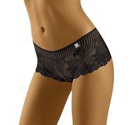 Wolbar Femmes Sexy Shorts-Strings Confortables Culotte avec Une Ligne De Hanche Basse 3502, Noir,L