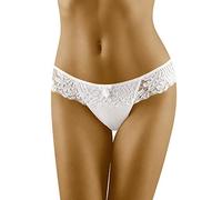 Wolbar Femmes Sexy Tanga-Strings Confortables Culotte avec Une Ligne De Hanche Basse WB09, Blanc,M