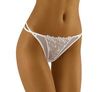 Wolbar Femmes Sexy Tanga-Strings Confortables Culotte avec Une Ligne De Hanche Basse WB119, Blanc,L