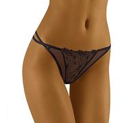 Wolbar Femmes Sexy Tanga-Strings Confortables Culotte avec Une Ligne De Hanche Basse WB119, Noir,S