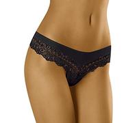Wolbar Femmes Shorts-Strings Confortables Culotte avec Une Ligne De Hanche Basse WB409, Noir,M
