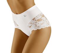Wolbar Femmes Slip Dentelle WB406, Blanc,XXL