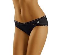 Wolbar Femmes Slips Culottes Dame Caleçons Lingerie sous-Vêtement 3514, Noir,S