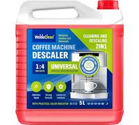 WoldoClean 2in1 Détartrant Machine à Café Cafetière - 5L Anticalcaire | Compatible avec DeLonghi, Philips, Krups, Senseo, Nespresso et Magimix