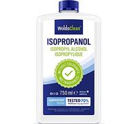 WoldoClean Alcool Isopropylique Isopropanol 70% - 750ml Nettoyant pour Électronique, Verre & Mécanique, IPA Dégraissant & Solvant, Sèche sans traces