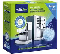 WoldoClean Détartrant Machine à Café en Pastilles - 40 Doses de 16 g | Détartrage cafetière et bouilloire, compatible DeLonghi, Senseo, Jura