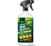 WoldoClean Huile de Neem Spray 1000 ml naturelle - Solution prête à l'emploi, Niem avec émulsifiant, pressée à froid, sans OGM, rechargeable