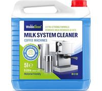 WoldoClean Nettoyant concentré pour système de lait pour machines à café automatiques - 5 l - Élimine les graisses de lait et les protéines - Universellement compatible avec toutes les marques