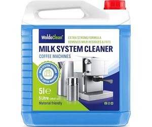 WoldoClean Nettoyant Système Lait pour Machine à Café 5L - Concentré Spécial, Élimine Graisses & Protéines de Lait, Universellement Compatible