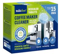WoldoClean pastilles de détartrage pour machines à café automatiques - 15 pastilles, compatibles avec tous les fabricants courants, détartrant pour machines à café.