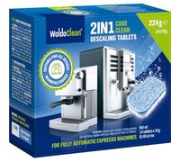 WoldoClean Pastilles Détartrantes 2en1 pour Machines à Café - Détartrant 2-Phases contre Calcaire & Corrosion, emballées individuellement, 14 x 16g