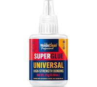 WoldoClean Super Glue Extra Forte 25g - Liquide, Résistante à l'eau & Chaleur, Colle Universelle pour Plastique, Céramique, Caoutchouc & Métal, Avec Aiguille Anti-Séchage