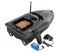 WOLEGM Bateau à appât télécommandé de 500 m avec lumière LED, charge de 1,5 kg, avec grand réservoir d'appâts, rechargeable