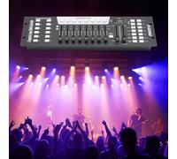 WOLEGM Contrôleur DMX 512 192 canaux, console sans fil 192 canaux 240 scènes programmables pour effets de lumière, éclairage de scène, fête, DJ, discothèque, équipement