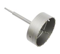 WOLEGM Scie cloche à béton - 160 mm - Avec tige de connexion - Kit ouvre-trous pour maçonnerie, pierres naturelles, grès, pierres artificielles, béton, marbre, pierre, maçonnerie