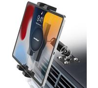 woleyi Support Tablette Tableau de Bord Voiture avec Base de Perçage | Support Tablette pour Véhicule Camion Caravan pour iPad Mini Air Pro, Galaxy, Téléphones, 4-13" Convient pour Fixation Mural