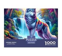 Wolf 1000 Pièce Puzzle Jeu ÉduChatif Classique Jigsaws Jeu De Défi Unique pour Cadeaux De Voyage, Présent 70x50cm/1000pcs